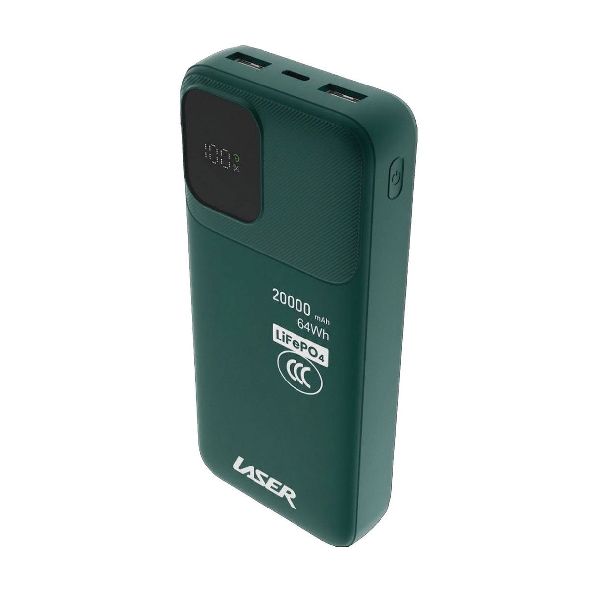 Laser 20,000mAh LiFePO4 Power Bank (Green)