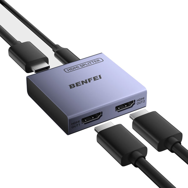 4K@60Hz HDMI Splitter 1 in 2 Out