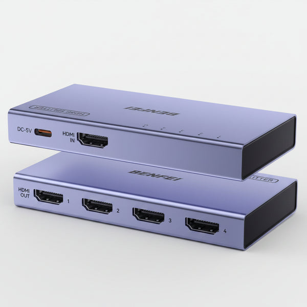 4K@60Hz HDMI Splitter 1 in 4 Out