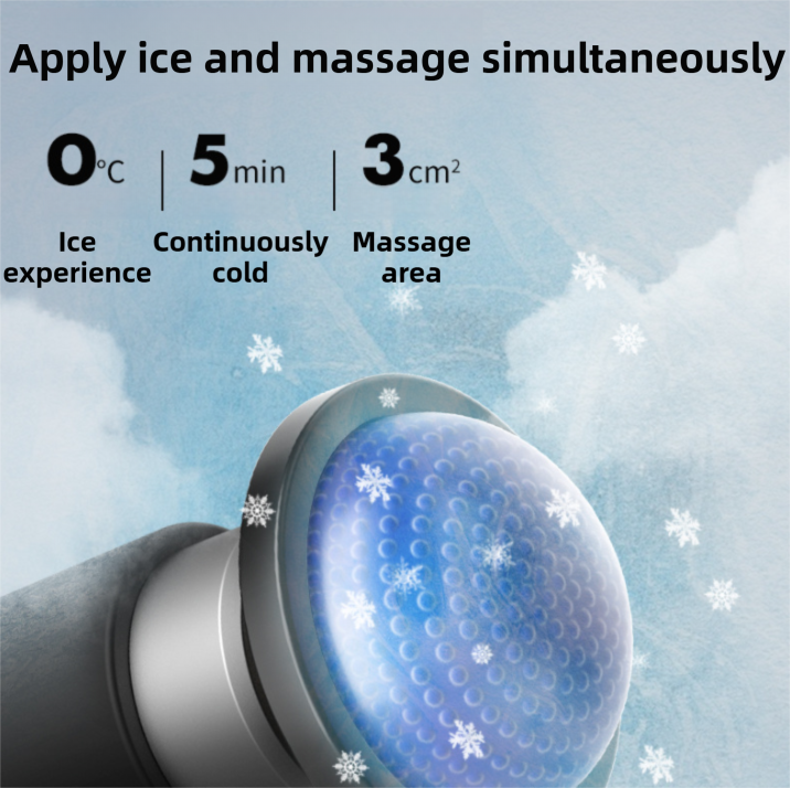 Mini Hot Cold Massage Gun (Black)