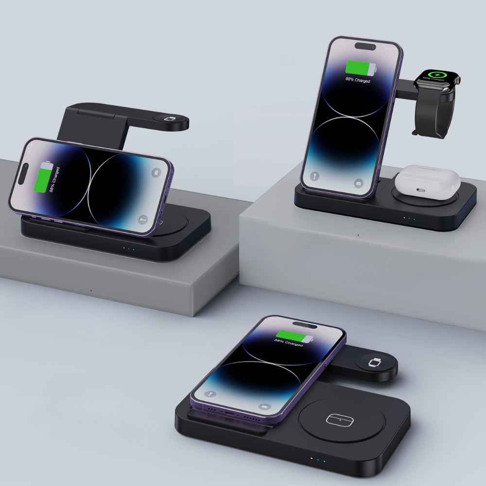 Foldable Fast Wireless Charging Stand & Dock Station