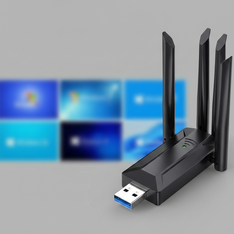 High-Speed 1200Mbps Dual Band USB 3.0 WIFI Adapter