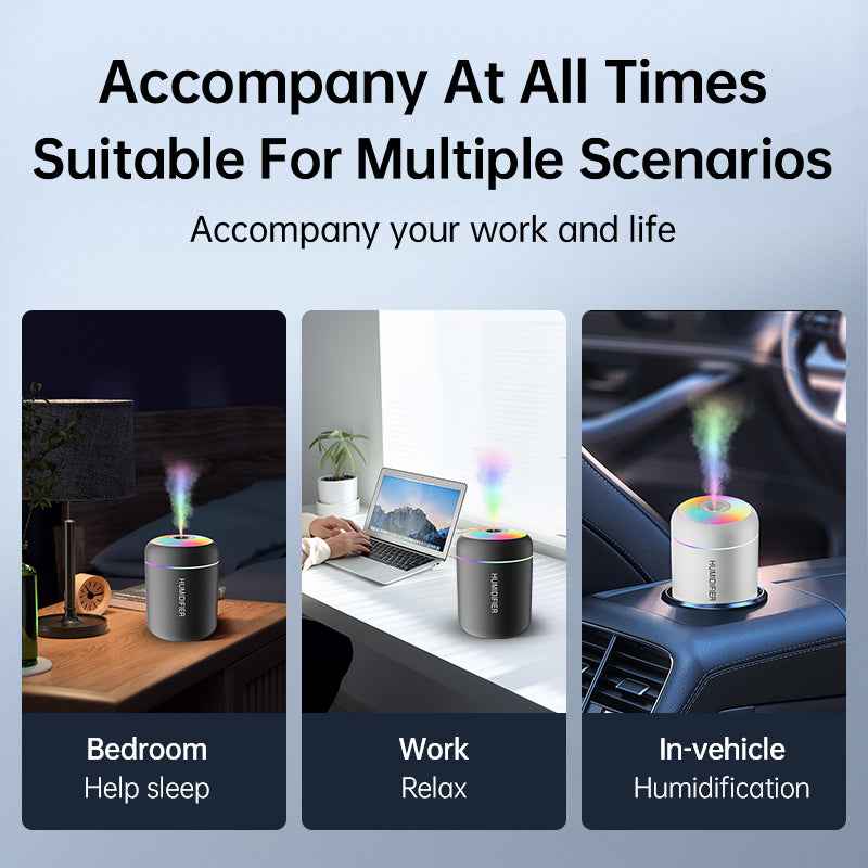 Silent Mini Humidifier and Soothing Aromatherapy Diffuser