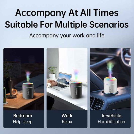 Silent Mini Humidifier and Soothing Aromatherapy Diffuser