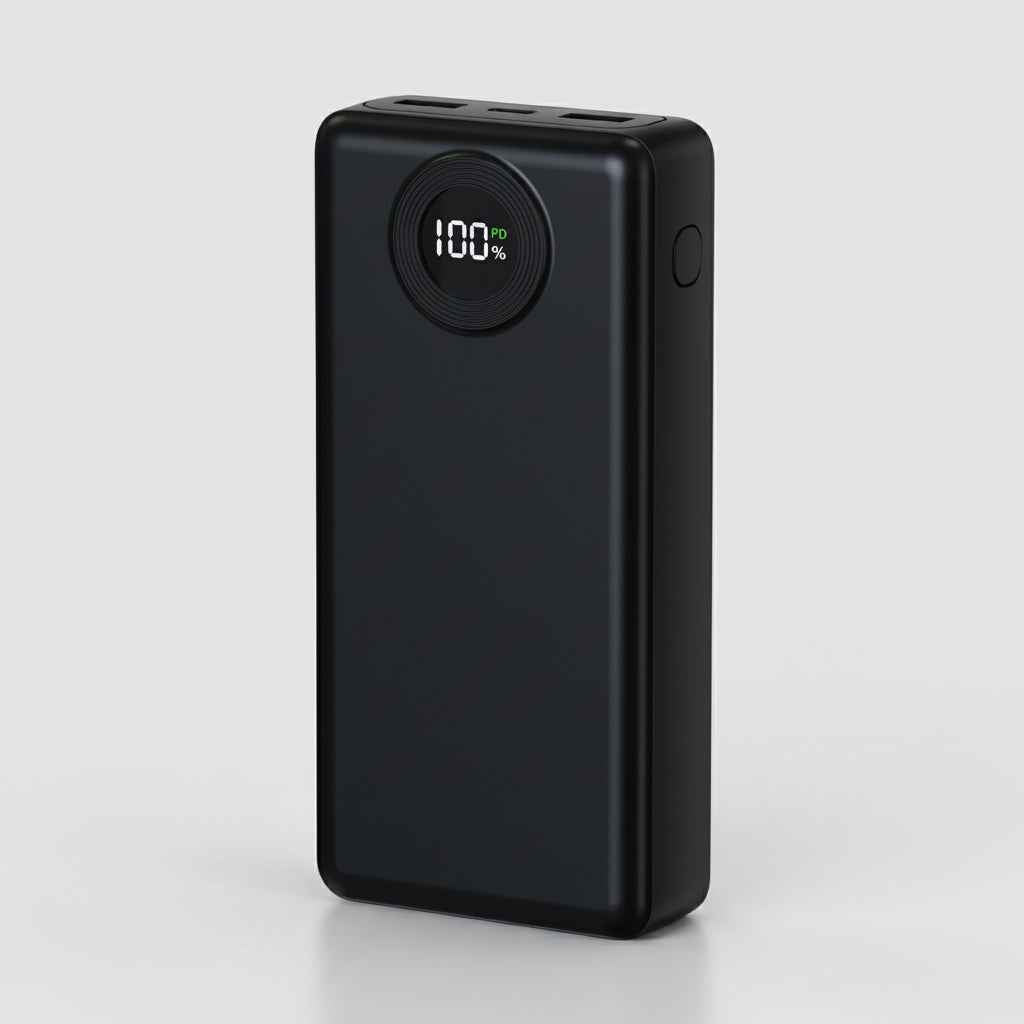 Laser 20000mAh Power bank Battery Display (Black)