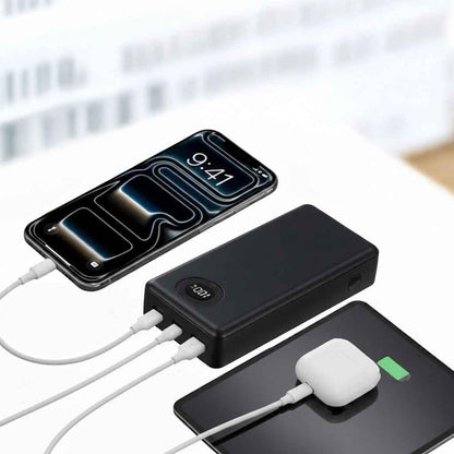 Laser 20000mAh Power bank Battery Display (Black)