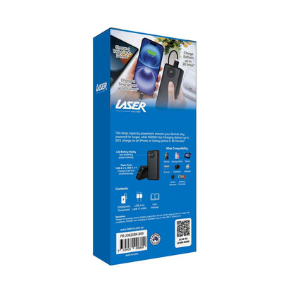 Laser 20000mAh Power bank Battery Display (Black)