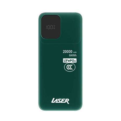 Laser 20,000mAh LiFePO4 Power Bank (Green)