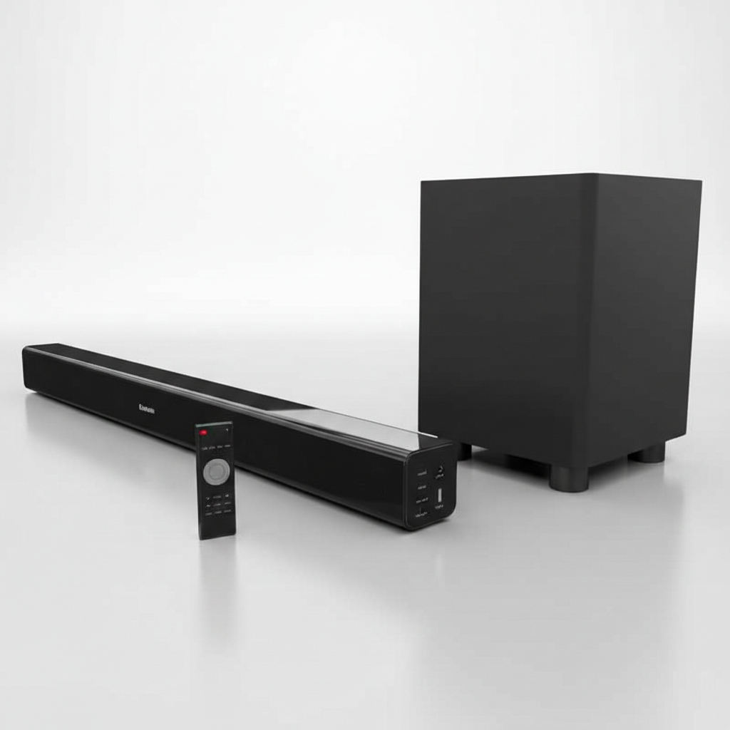Laser Optical Soundbar with Wireless Sub-woofer