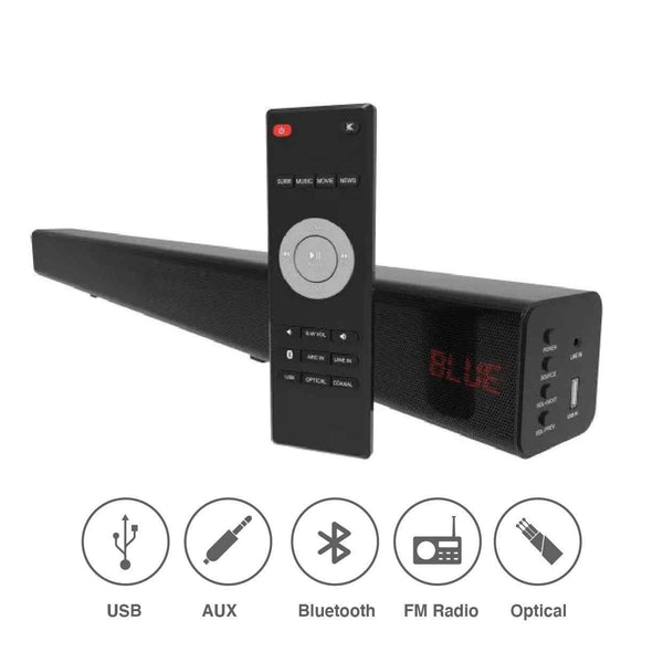 Laser Optical Soundbar with Wireless Sub-woofer Hover