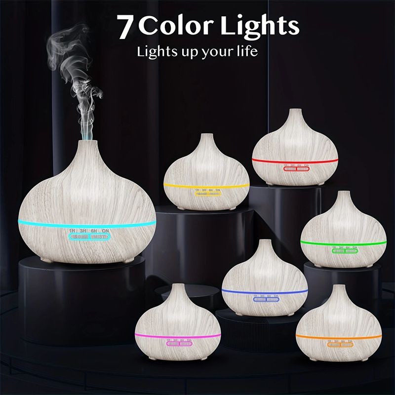 White Wood Grain Aromatherapy Humidifier