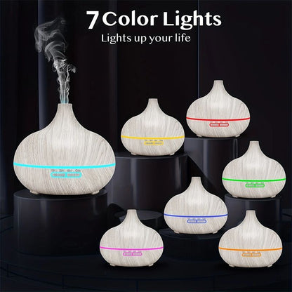 White Wood Grain Aromatherapy Humidifier