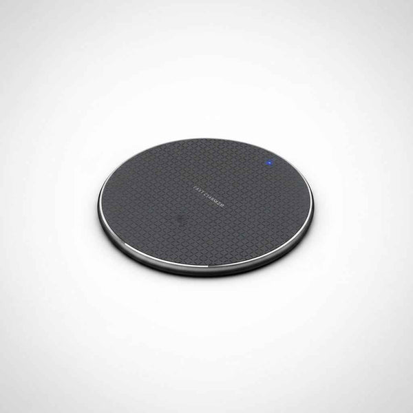 Wireless Fast Smartphone Charger for Apple, Samsung and Smart Phones (Black)