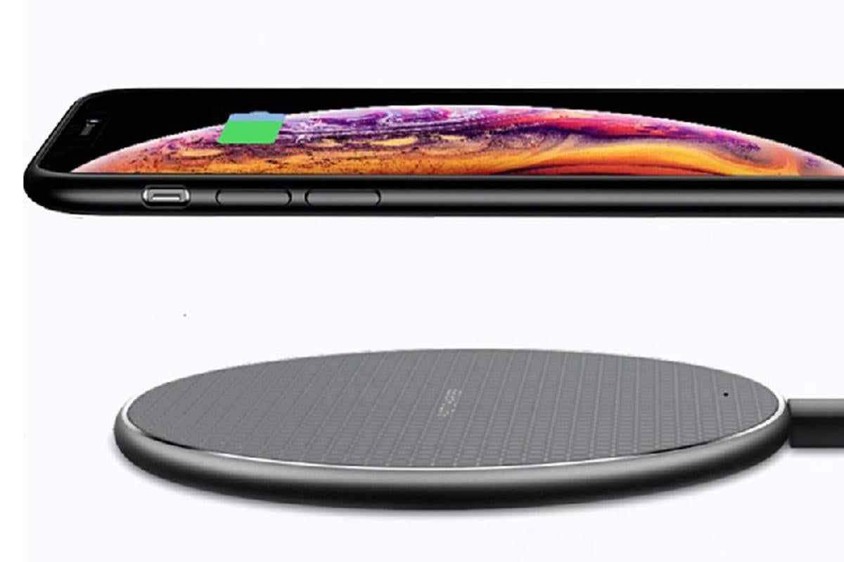 Wireless Fast Smartphone Charger for Apple, Samsung and Smart Phones (Black)