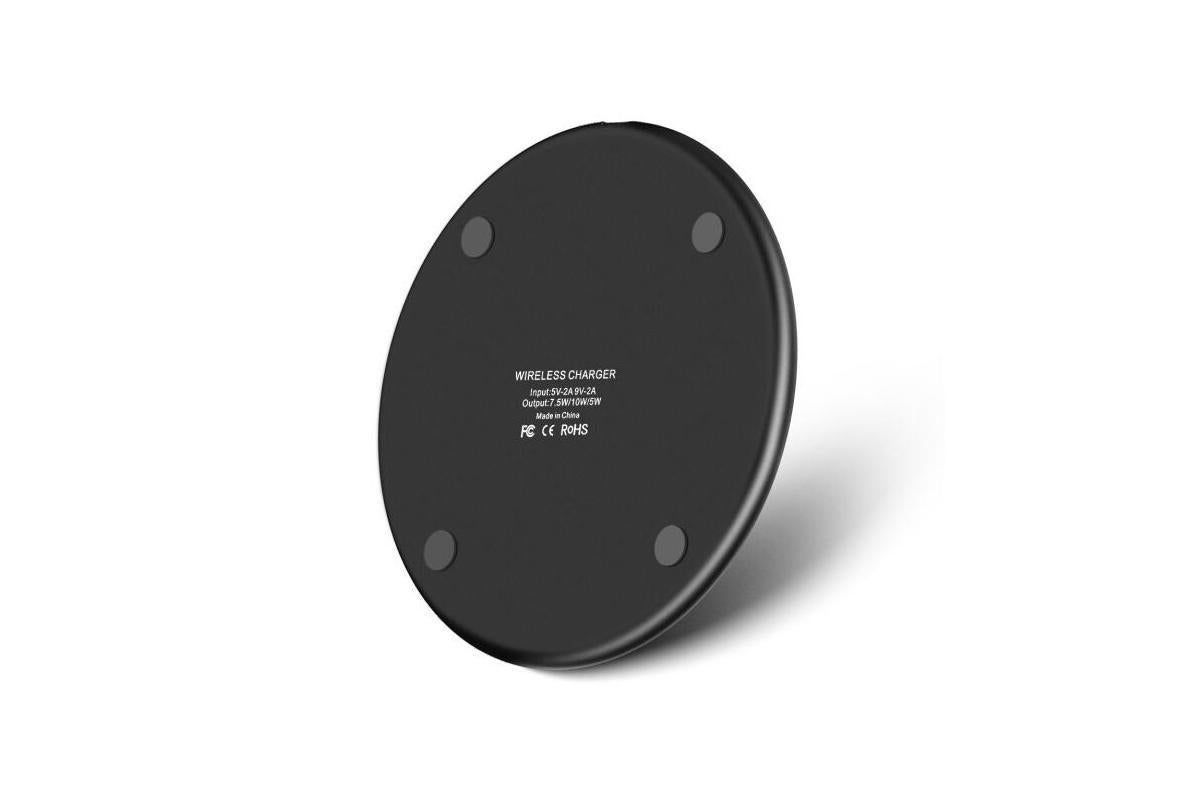 Wireless Fast Smartphone Charger for Apple, Samsung and Smart Phones (Black)