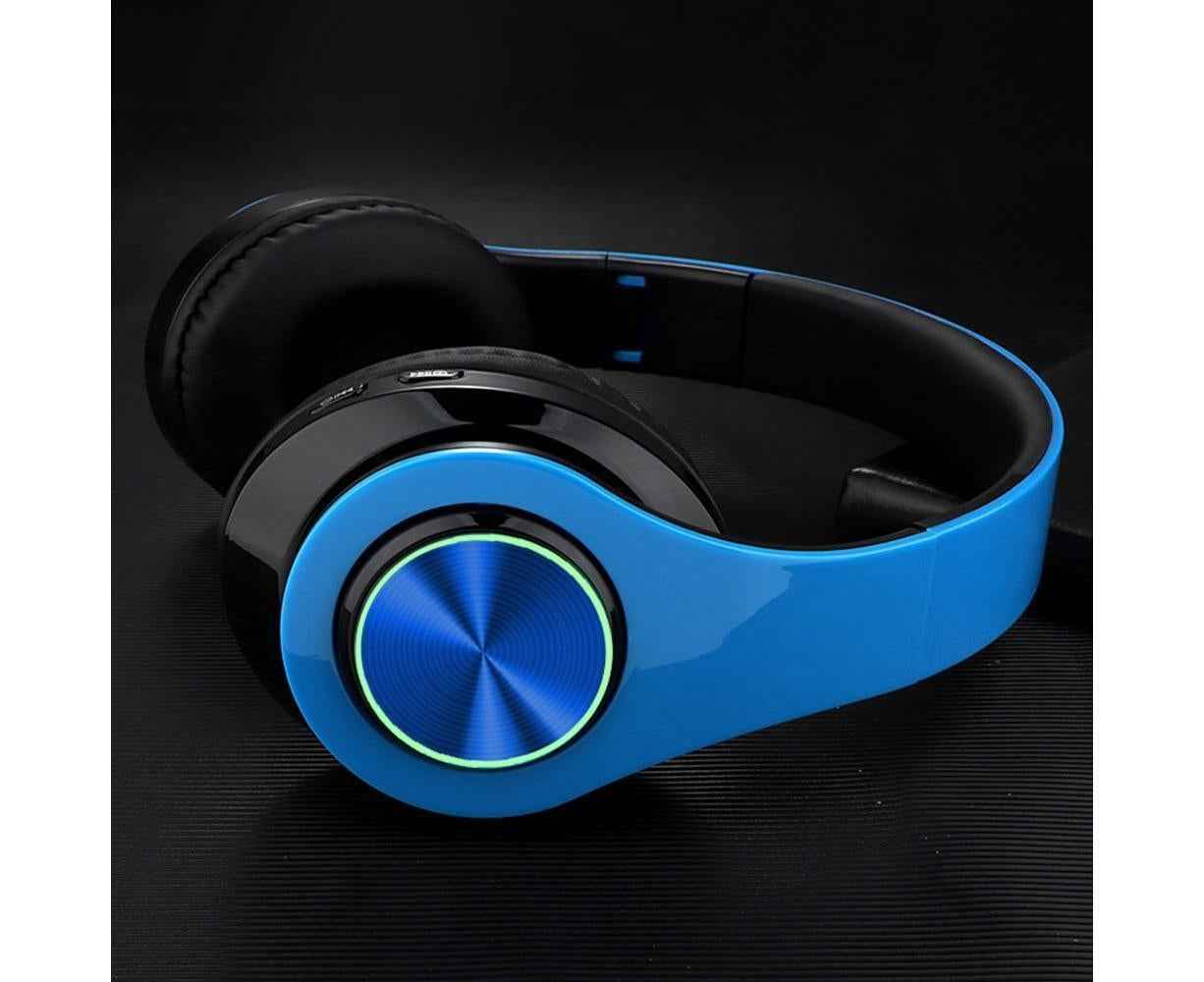 Foldable Bluetooth Wireless Headphones with Microphone – Lightweight Stereo Headset