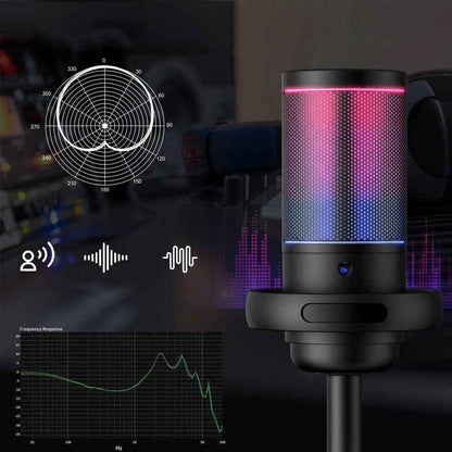USB Condenser Microphone with RGB (Black)