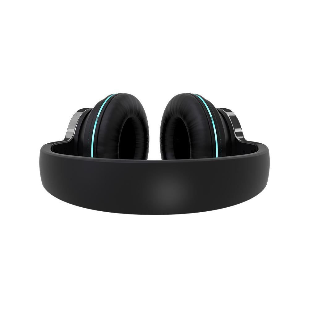 Foldable Bluetooth 5.1 Headphones with LED Lights (Black)