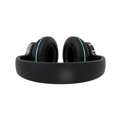 Foldable Bluetooth 5.1 Headphones with LED Lights (Black)