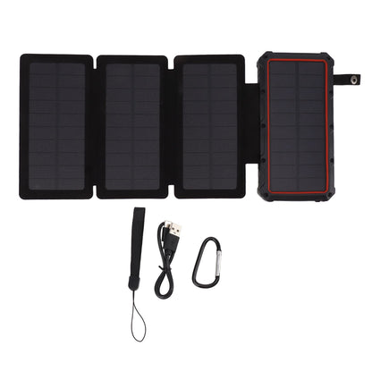 20,000mAh Foldable Solar Power Bank with USB-C & LED Light
