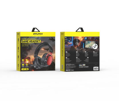 AWEI AT36 Tri-Mode Wireless Gaming Headset (Red)