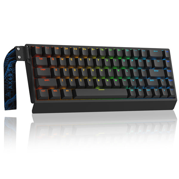 SOLA AX68 Tri-Mode Gasket Mount Mechanical Keyboard – Black