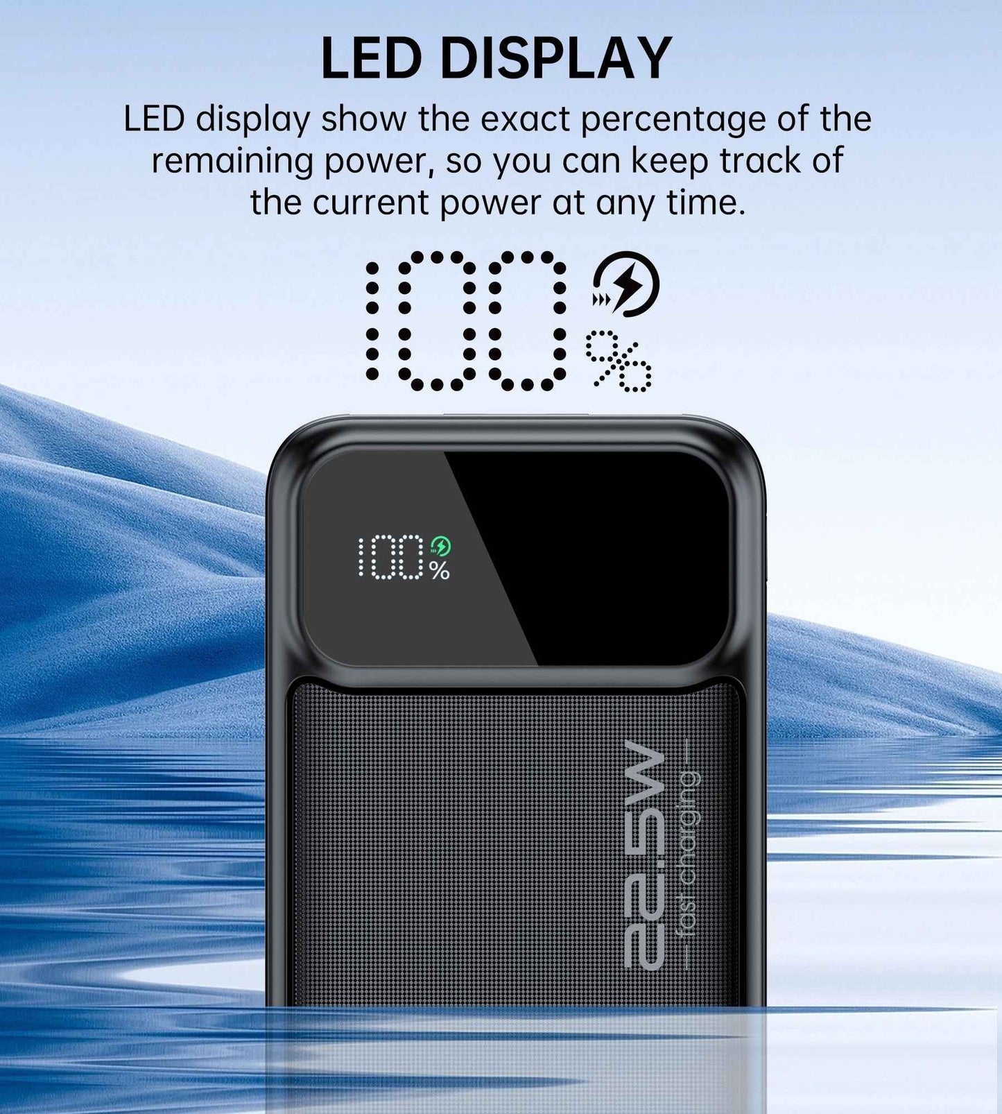 CHOETECH B728 10000mAh Power Bank PD 22.5W Digital Display