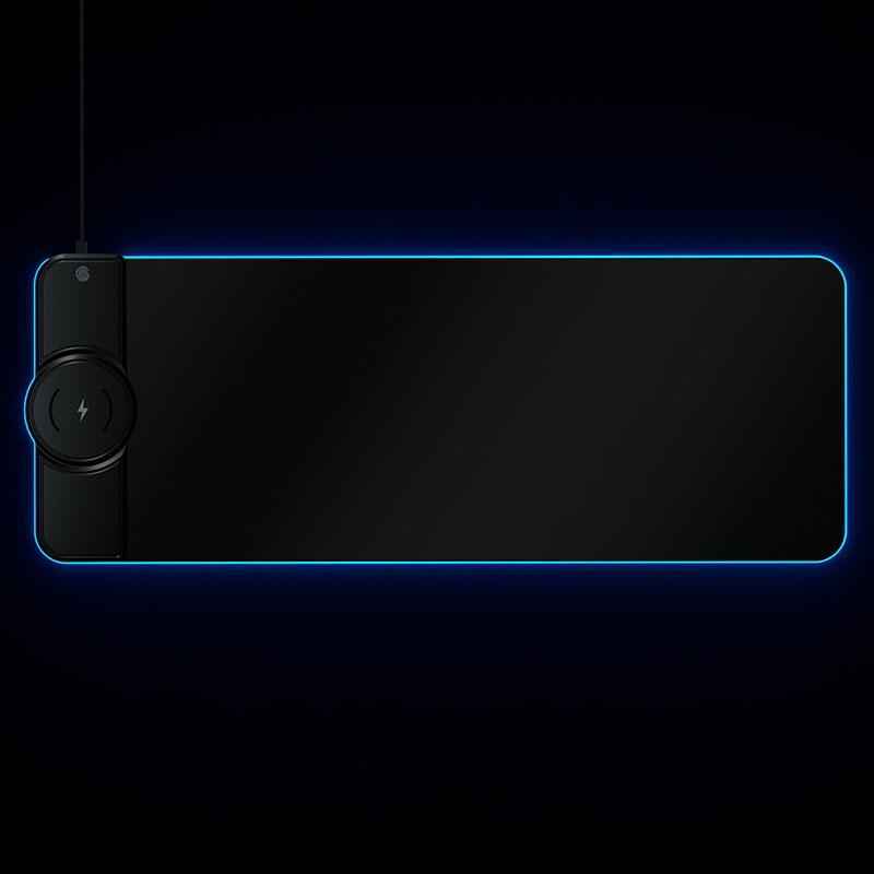 Wireless Charging Rgb Mouse Pad - Black