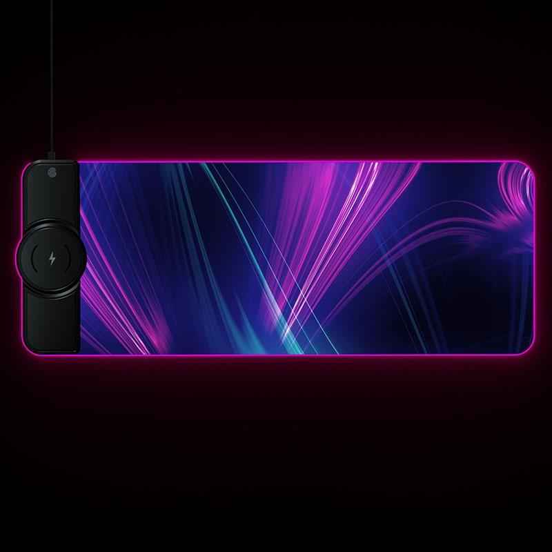 Wireless Charging Rgb Mouse Pad - Colourful