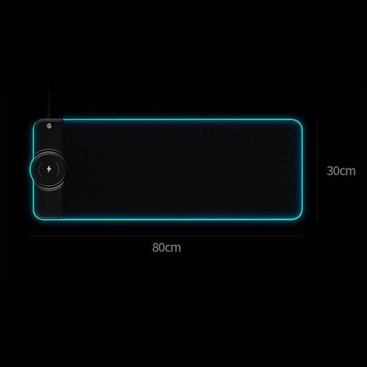 Wireless Charging Rgb Mouse Pad - Colourful