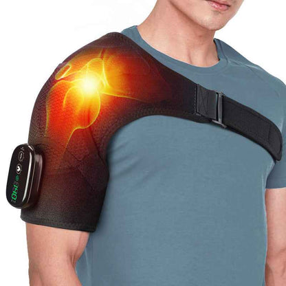 Rechargeable Heated Shoulder Massager with LED Display