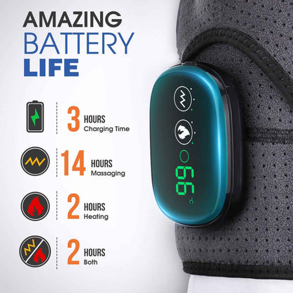 Rechargeable Heated Shoulder Massager with LED Display
