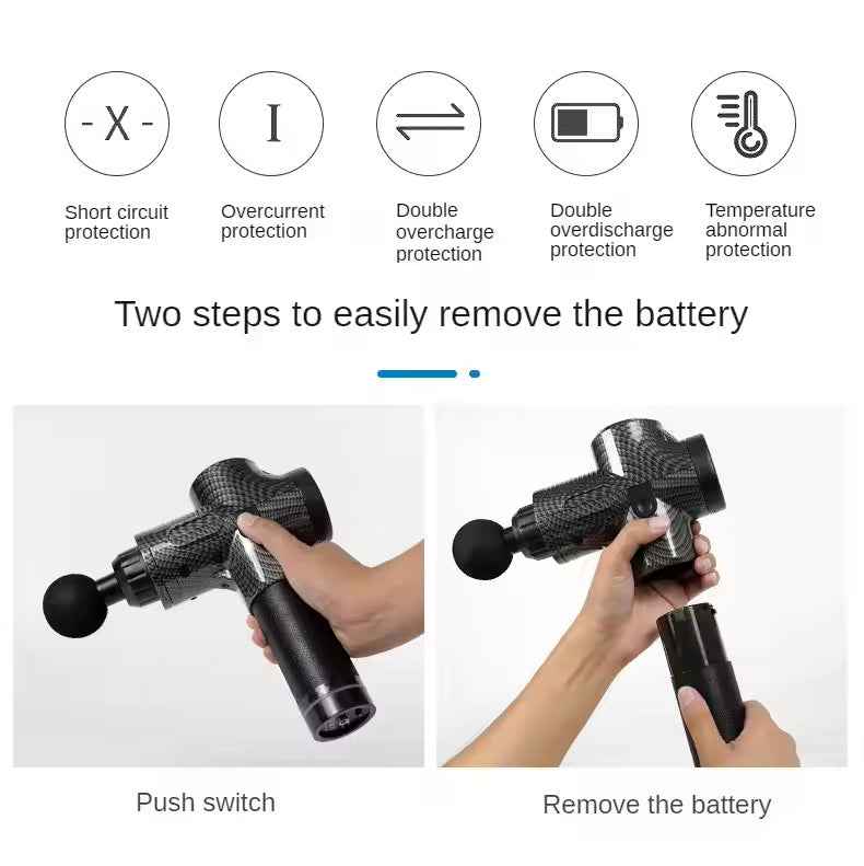 Deep Tissue Percussion Massage Gun (Black)