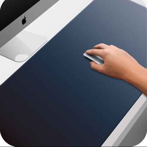Large Silicone Mouse Pad - Non-Slip (Beige)