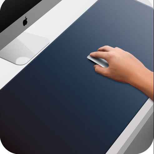 Black-Blue Gradient Large Silicone Mouse Pad - Non-Slip