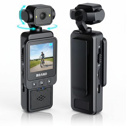 Compact Body Camera with 180° Lens 64GB