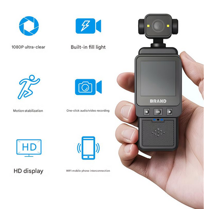 Compact Body Camera with 180° Lens 128GB - TechTatic Frontier