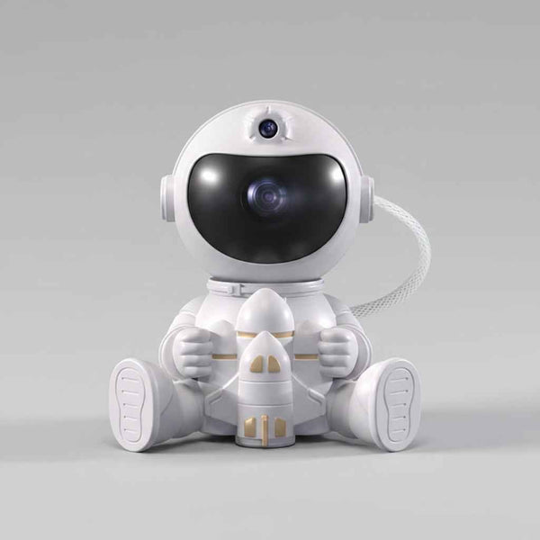 Astronaut Starry Nebula Projector - 360° Rotating Galaxy Night Light with Remote - Space Shuttle Edition