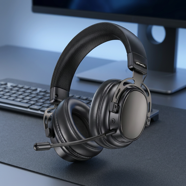 AWEI AT36 Tri-Mode Wireless Gaming Headset (Black) Hover