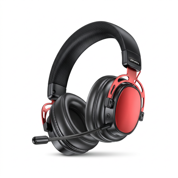 AWEI AT36 Tri-Mode Wireless Gaming Headset (Red) Hover